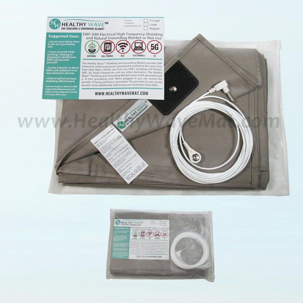 Earthing / Grounding Sheet, EMF Protection Mat, 70"x85" - Click Image to Close