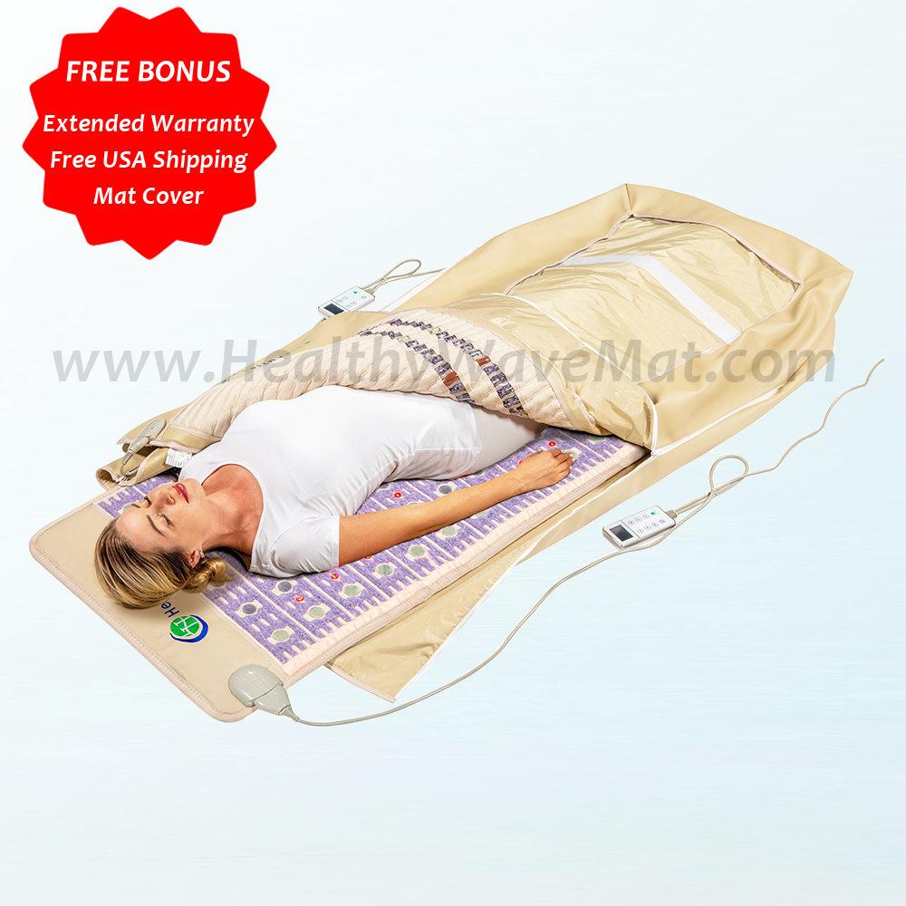 Sauna Wrap - 5 Therapy FIR PEMF Mat Combo 74"x28" (new edition) - Click Image to Close