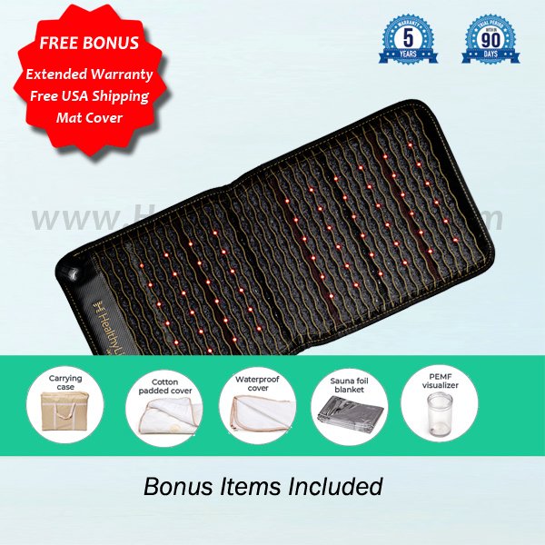 5 Therapy Far Infrared High Intensity PEMF Chair / Car Seat Mat