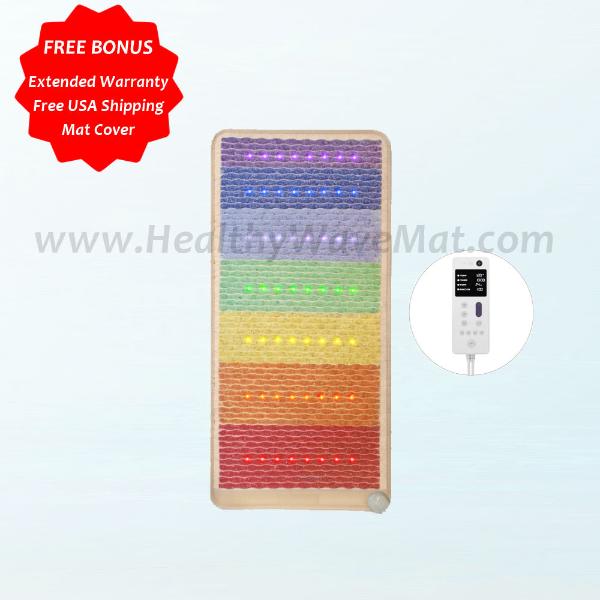 Rainbow Chakra Far Infrared High Intensity PEMF Mat 50"X24" Rainbow Chakra Far Infrared High Intensity PEMF Mat 50"X24"