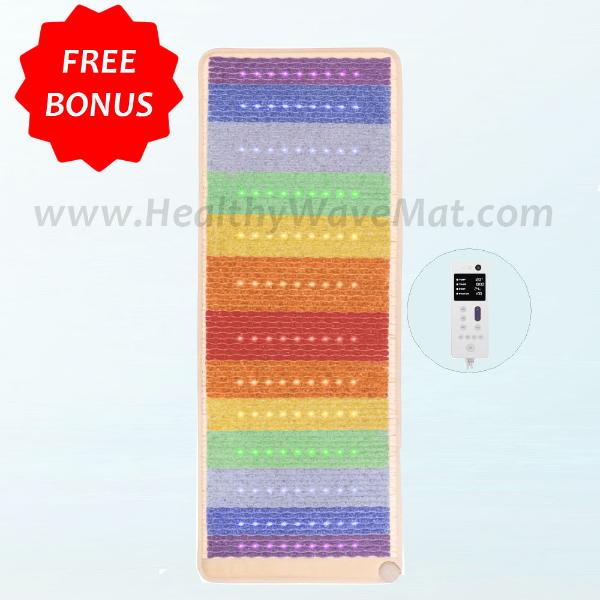 PRO Rainbow Chakra Far Infrared High Intensity PEMF Mat 74"X28" PRO Rainbow Chakra Far Infrared High Intensity PEMF Mat 74"X28"