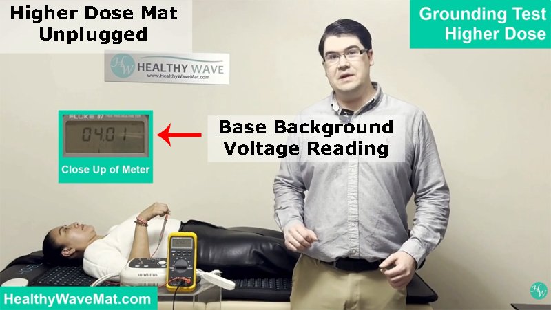 Higher Dose PEMF Mat base volatge reading