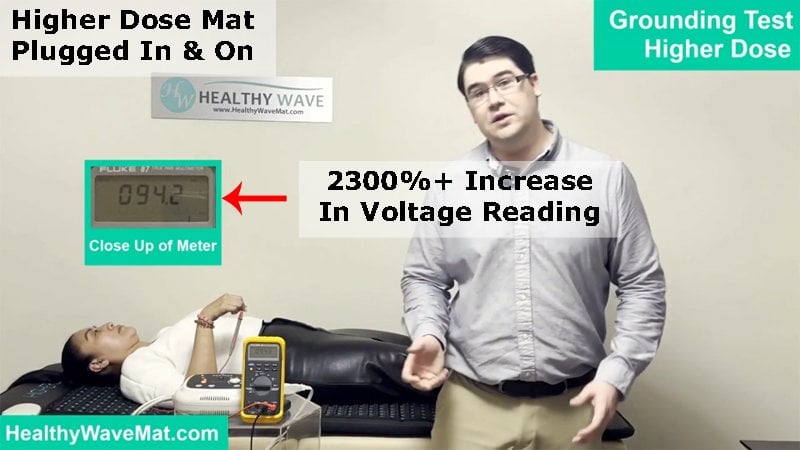 Higher Dose PEMF Mat incerased voltage reading