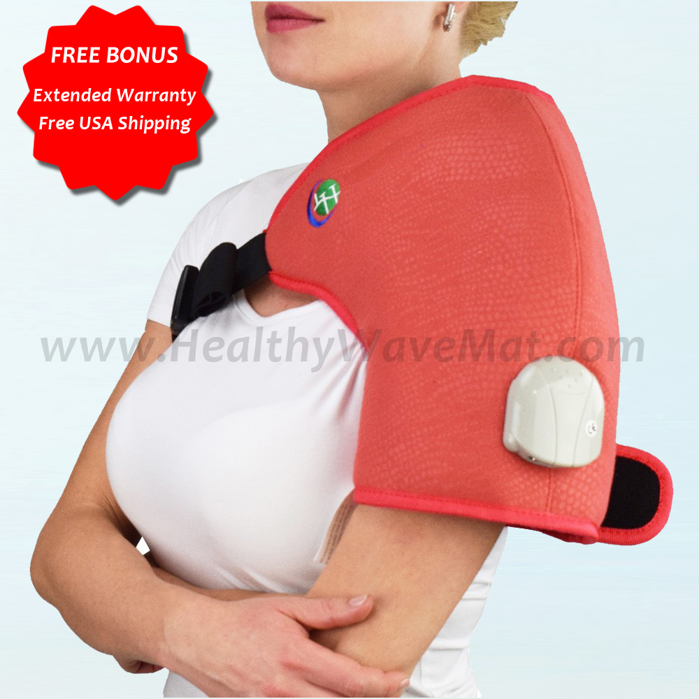 Soft Amethyst One Shoulder Infrared Heat Pad - Click Image to Close
