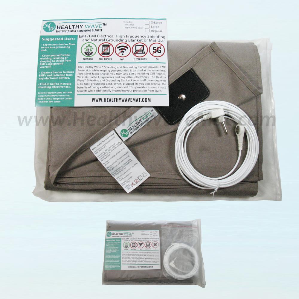 Earthing / Grounding Sheet, EMF Protection Blanket, 85"x108" - Click Image to Close