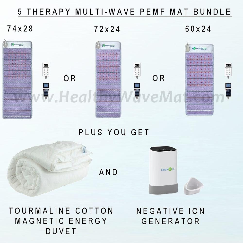 5 Therapy Multiwave PEMF Mat 60x24 Bundle - Click Image to Close