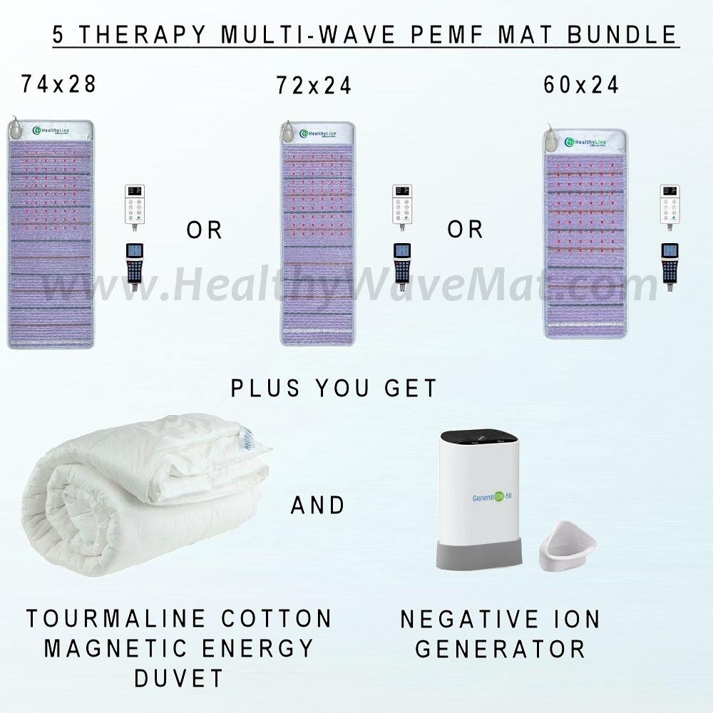 5 Therapy Multiwave PEMF Mat Bundle [PlatinumXXXXPhPadvBndl