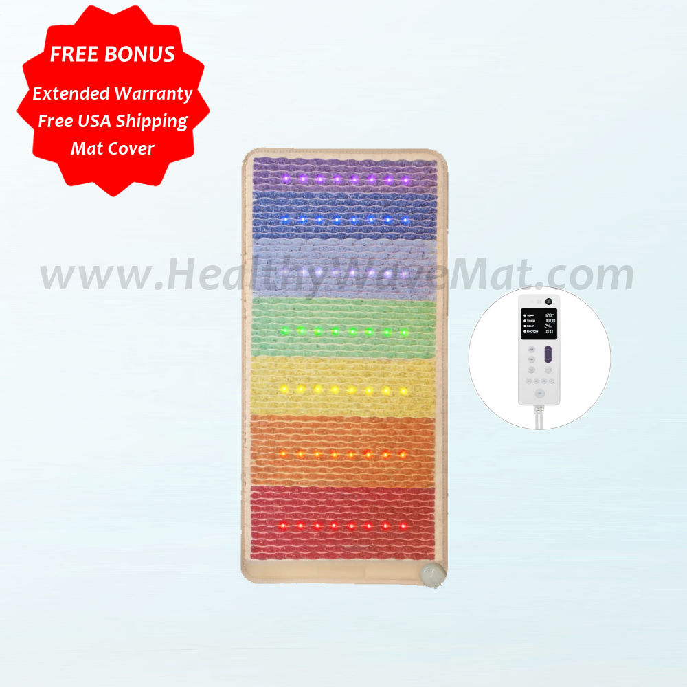 Rainbow Chakra Far Infrared High Intensity PEMF Mat 50"X24" - Click Image to Close