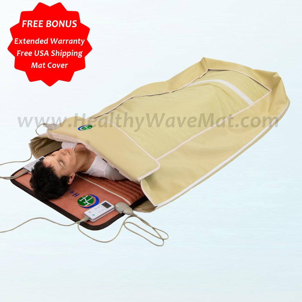 Healthy Wave Infrared Sauna Wrap - 4 Therapy PEMF(1-30Hz) Mat Combo 72
