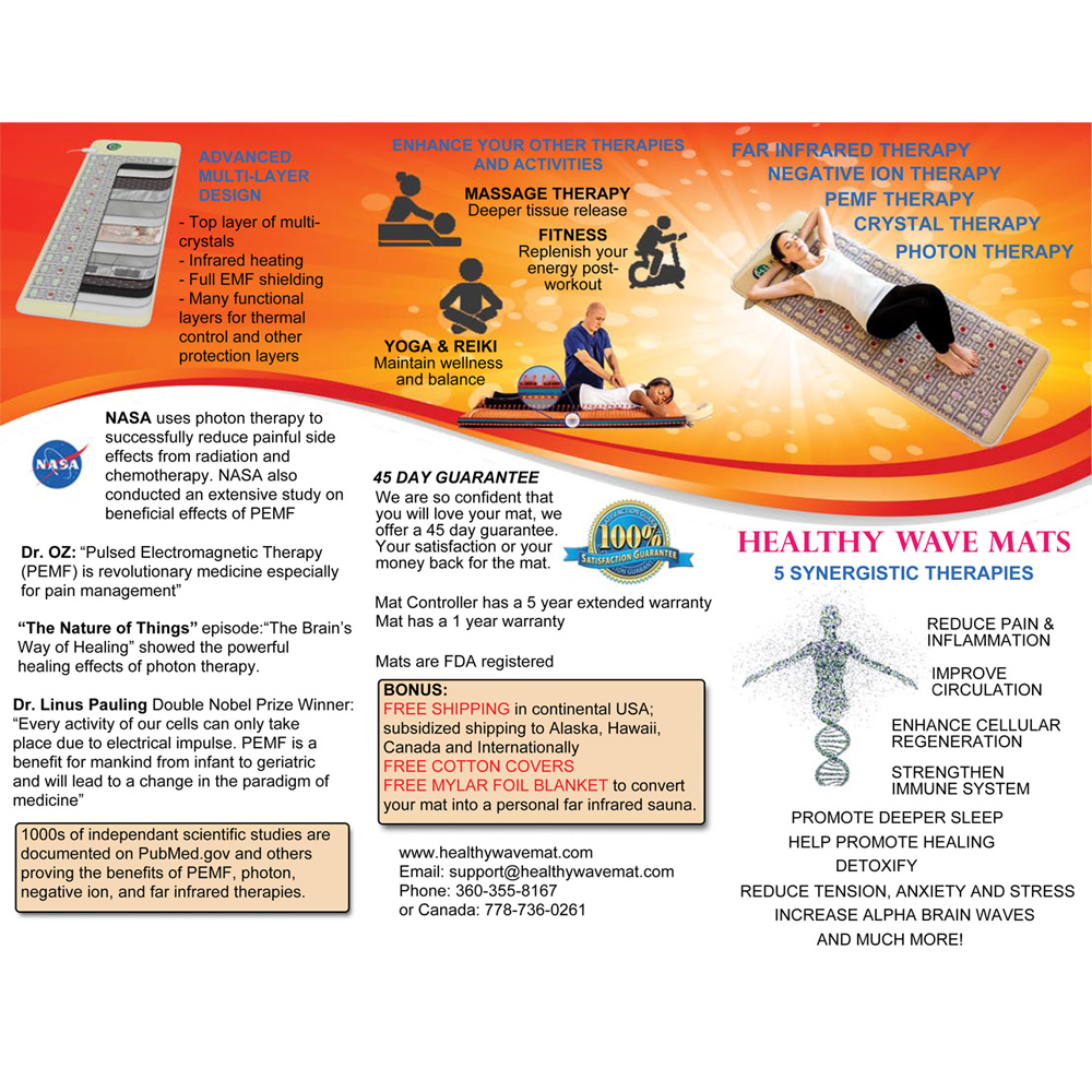 Healthy Wave Mat Brochures (large bundle 170-180) - Click Image to Close