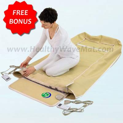 PRO Infrared Sauna Wrap 5 Therapy Infrared PEMF Mat Combo 74"x28