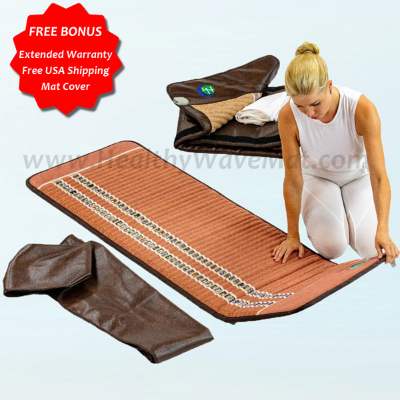 PRO Infrared Sauna Wrap 4 Therapy Infrared PEMF Mat Combo 74x28"