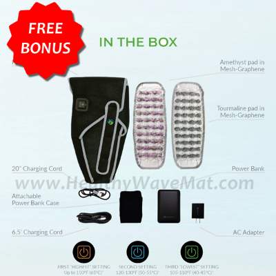 Portable Far Infrared Foot Wrap with Power Bank